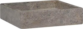 vidaXL Νιπτήρας Γκρι 40 x 40 x 10 εκ. Μαρμάρινος