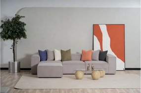 Stewehome Γωνιακός καναπές με ριγέ μοτίβο