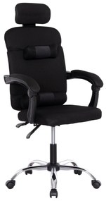 ΚΑΡΕΚΛΑ ΓΡΑΦΕΙΟΥ CRONER ΜΑΥΡΟ MESH-ΜΕΤΑΛ.ΒΑΣΗ-NYLON ΣΚΕΛΕΤΟΣ 58x50x120Υεκ.