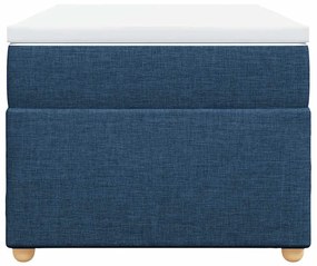 vidaXL Κρεβάτι Boxspring με Στρώμα Μπλε 100 x 200 εκ. Υφασμάτινο