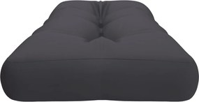 vidaXL Μαξιλάρι Παλέτας Ανθρακί 120 x 40 x 12 εκ. Υφασμάτινο