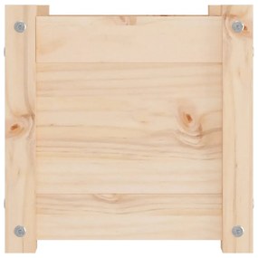 vidaXL Ζαρντινιέρες 2 τεμαχίων 31 x 31 x 31 εκ. από Μασίφ Ξύλο Πεύκου