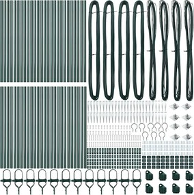 vidaXL Στύλος Περιφράξεων 52 pcs Γκρι 3,2 x 3,2 x 105 εκ