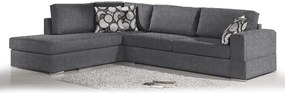 Γωνιακός καναπές Must-Δεξιά-295φ 230β εκ.-Γκρι