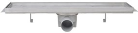 vidaXL Σιφόνια Ντουζιέρας Γραμμικά 2 τεμ. 530x140 χιλ. Ανοξείδ. Ατσάλι
