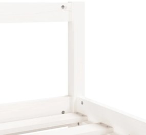 Πλαίσιο Παιδικού Κρεβατιού Συρτάρια Λευκό 80x200εκ. Ξύλο Πεύκου - Λευκό