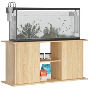 vidaXL Βάση Ενυδρείου Sonoma Δρυς 121x41x58 εκ. από Επεξεργασμένο Ξύλο