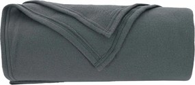 vidaXL Κουβέρτα Σκούρο Γκρι 200 x 150 cm Μαλλί