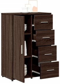 vidaXL Συρταριέρα Καφέ Δρυς 60 x 31 x 84 εκ. από Επεξεργασμένο Ξύλο