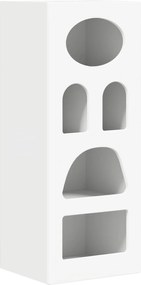 vidaXL Πλαϊνό γραφείο Λευκό 40 x 35 x 100,5 εκ Επεξεργασμένο ξύλο