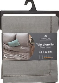 Διακοσμητική Μαξιλαροθήκη (63x63) A-S D'Oreiller Grey 178570B