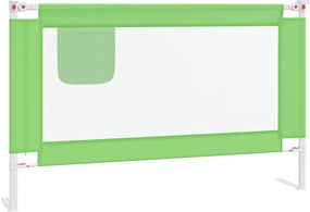 vidaXL Μπάρα Κρεβατιού Προστατευτική Πράσινη 120 x 25 εκ. Υφασμάτινη