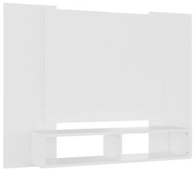 vidaXL Έπιπλο Τηλεόρασης Τοίχου Λευκό 120 x 23,5 x 90 εκ. Μοριοσανίδα