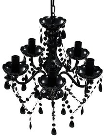 Πολυέλαιος 5 Θέσεις Λαμπτήρων Μαύρος