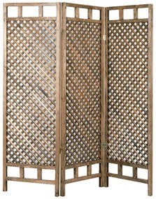 Παραβάν Locky ξύλο αντικέ φυσικό 150x2x160εκ 150x2x160 εκ.