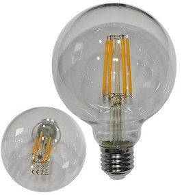 Adeleq Led Λάμπα Cog Globe Φ95 Διάφανο Ε27 10W 230V Θερμό 13-2711001000