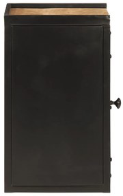 vidaXL Ντουλάπι Μπάνιου 40 x 30 x 50 εκ. Σίδηρο και Μασίφ Ξύλο Μάνγκο