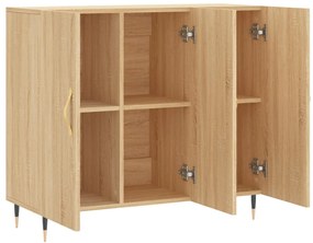 vidaXL Ντουλάπι Sonoma δρυς 90x34x80 εκ. Επεξεργασμένο Ξύλο
