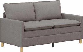 vidaXL Καναπές Taupe Ύφασμα