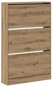 vidaXL Ντουλάπα Παπουτσιών με πόρτα artisan δρυς 80 x 21 x 125.5 cm
