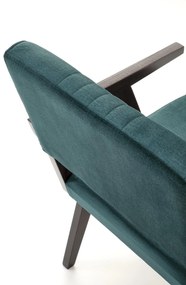 MEMORY chair, ebony / dark green Monolith 37