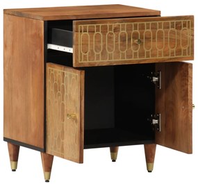 vidaXL Κομοδίνο 50 x 33 x 60 εκ. από Μασίφ Ξύλο Μάνγκο