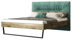 Intrahome Κρεβάτι "JARDIN" διπλό σε χρώμα δρυς 160x200 Intrahomesa-00652399