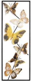 Διακοσμητικό Τοίχου Tavus 930DYU1272 32x4x90cm Multi-Gold Wallity Μέταλλο