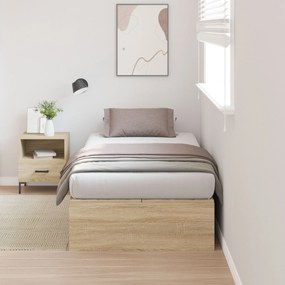Κρεβάτι αποθήκευσης με πλαίσιο Sonoma Oak 80x200 εκ
