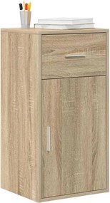 vidaXL Πλαϊνό γραφείο με συρτάρι Δρύς Sonoma 38 x 34 x 75 εκ