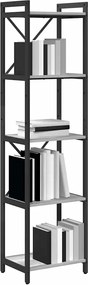 vidaXL Ράφι Βιβλίων 40 x 30 x 155 εκ Επεξεργασμένο Ξύλο Γκρι sonoma