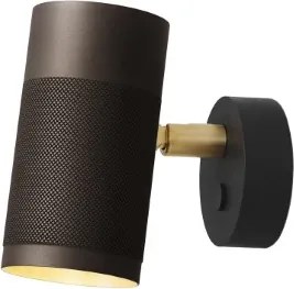 Απλίκα Τοίχου Σποτ Patrone 12cm GU10 ⌀6cm Καφέ