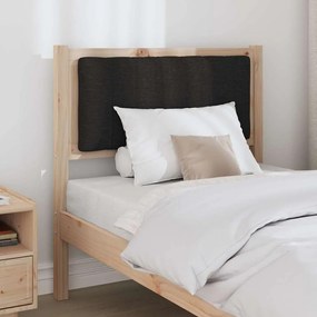 vidaXL Ταπετσαρισμένο κεφαλάρι Καφέ 75 cm Στερεά ξυλεία πεύκου