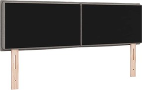 vidaXL LED κεφαλάρι Taupe ύφασμα