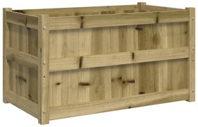 vidaXL Ζαρντινιέρα 90 x 50 x 50 εκ. από Εμποτισμένο Ξύλο Πεύκου