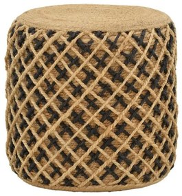 Σκαμπό Nelly Inart φυσικό 100% γιούτα 40x40x40εκ 302-000022-302-000022-Καφέ 302-000022