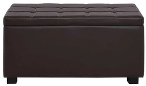 Σκαμπώ Denise Αποθ/κό 88x43 PU Σκ.Καφέ