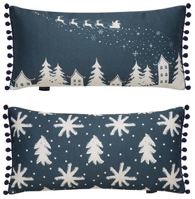 Χριστουγεννιάτικο Μαξιλάρι 2 Όψεων (30x60) Kentia Loft Snow 2424