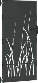 vidaXL Πύλη Κήπου Μαύρο 85 x 200 cm Ατσάλι με Επικάλυψη Πούδρας