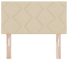 vidaXL Υφασμάτινο Κεφαλάρι Geometric με κεφαλάρι Κρεμ 80 cm ύφασμα
