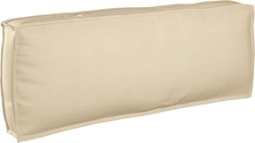 vidaXL Μαξιλάρι Ύφασμα Όξφορντ Μπεζ 120 x 40 x 12 cm