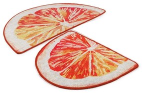 Πατάκια Μπάνιου Greyfurt Djt 359CHL4961 (Σετ 2τμχ) Pink-Orange L'essentiel Maison 60x100cm Πολυέστερ