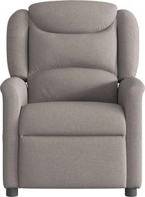 vidaXL Πολυθρόνα Ανακλινόμενη Taupe Υφασμάτινη