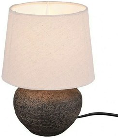 Φωτιστικό Επιτραπέζιο Lou R50961844 1xE14 40W Φ18cm 25cm Brown RL Lighting Κεραμικό,Ύφασμα