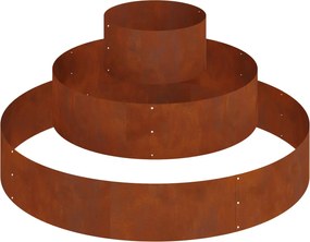 vidaXL Γλάστρα Κήπου Καφέ 120 x 120 x 20 εκ.