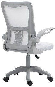 Καρέκλα γραφείου εργασίας Annalise pakoworld mesh γκρι 57x53x100εκ (1 τεμάχια)