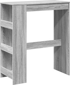 vidaXL Τραπέζι Μπαρ Γκρι Sonoma 90x40x103,5 εκ. από Επεξεργ. Ξύλο