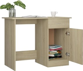 vidaXL Γραφείο Χρώμα Sonoma Δρυς 100 x 50 x 76 εκ. από Επεξ. Ξύλο