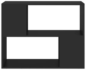 vidaXL Έπιπλο Τηλεόρασης Μαύρο 80 x 24 x 63 εκ. από Επεξ. Ξύλο