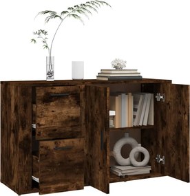vidaXL Ντουλάπι Καπνιστή Δρυς 100x33x59,5 εκ. από Επεξεργασμένο Ξύλο